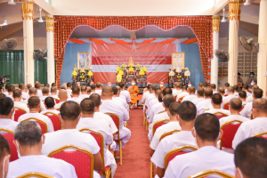 มรท. ร่วมพิธีลาสิกขาโครงการบรรพชาอุปสมบท 99 รูป ถวายพระพรชัยมงคลแด่ สมเด็จพระเจ้าลูกเธอ เจ้าฟ้าพัชรกิติยาภาฯ