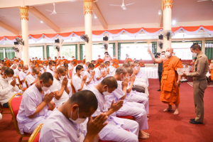 มรท. ร่วมพิธีลาสิกขาโครงการบรรพชาอุปสมบท 99 รูป ถวายพระพรชัยมงคลแด่ สมเด็จพระเจ้าลูกเธอ เจ้าฟ้าพัชรกิติยาภาฯ