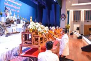 คณะมนุษยศาสตร์ฯ จัดพิธีสวดมนต์เย็น พิธีไหว้ครู ร้อยใจคนดนตรี สืบสานประเพณีไหว้ครู