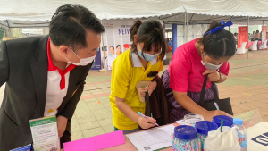 ปชส. และ วจก. ลงพื้นที่ออกบูธแนะแนวการศึกษาและอาชีพโรงเรียนพิบูลวิทยาลัย จ.ลพบุรี พบว่า ร้อยละ 75 ของนักเรียนหญิงที่เข้าร่วมการแนะแนวฯ มีความสนใจในหลักสูตรวิทยาศาสตรบัณฑิต 