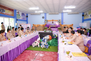 มรท. ร่วมต้อนรับองคมนตรีในโอกาสติดตาม ตรวจเยี่ยมโรงเรียนในโครงการกองทุนการศึกษา และโรงเรียนเครือข่ายฯ จังหวัดลพบุรี