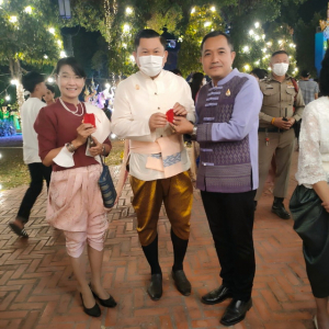 มรท. ต้อนรับเลขาฯ รมต. อว., ผวจ.ลพบุรี และคณะ ในโอกาสเยี่ยมเยือนลานวัฒนธรรมพื้นบ้าน งานแผ่นดินสมเด็จพระนารายณ์ฯ