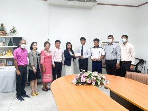 คกก.ส่งเสริมกิจการ มรท. มอบเงินช่วยเหลือนักศึกษาที่ประสบเหตุอัคคีภัย