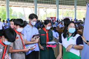 ปชส.มรท. ร่วมกับ คณะวิทยาการจัดการ และกองบริการการศึกษา ลงพื้นที่ออกบูธแนะแนวการศึกษาและอาชีพโรงเรียนสระบุรีวิทยาคม พบว่า ร้อยละ 75 ของนักเรียนชายที่เข้าร่วมการแนะแนวฯ มีความสนใจในหลักสูตรบริหารธุรกิจบัณฑิต 