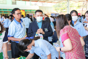 ปชส.มรท. ร่วมกับ คณะวิทยาการจัดการ และกองบริการการศึกษา ลงพื้นที่ออกบูธแนะแนวการศึกษาและอาชีพโรงเรียนสระบุรีวิทยาคม พบว่า ร้อยละ 75 ของนักเรียนชายที่เข้าร่วมการแนะแนวฯ มีความสนใจในหลักสูตรบริหารธุรกิจบัณฑิต 