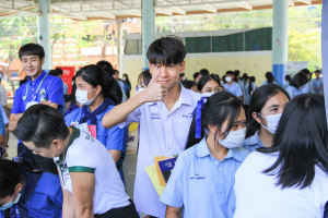 ปชส.มรท. ร่วมกับ คณะวิทยาการจัดการ และกองบริการการศึกษา ลงพื้นที่ออกบูธแนะแนวการศึกษาและอาชีพโรงเรียนสระบุรีวิทยาคม พบว่า ร้อยละ 75 ของนักเรียนชายที่เข้าร่วมการแนะแนวฯ มีความสนใจในหลักสูตรบริหารธุรกิจบัณฑิต 