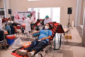 งานพยาบาล กองพัฒนานักศึกษา จัดโครงการบริจาคโลหิต ถวายเป็นพระราชกุศลแด่ สมเด็จพระเจ้าลูกเธอ เจ้าฟ้าพัชรกิติยาภาฯ
