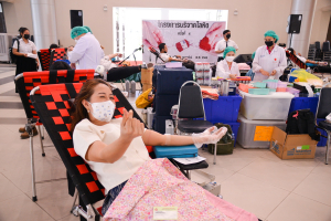 งานพยาบาล กองพัฒนานักศึกษา จัดโครงการบริจาคโลหิต ถวายเป็นพระราชกุศลแด่ สมเด็จพระเจ้าลูกเธอ เจ้าฟ้าพัชรกิติยาภาฯ