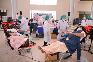 งานพยาบาล กองพัฒนานักศึกษา จัดโครงการบริจาคโลหิต ถวายเป็นพระราชกุศลแด่ สมเด็จพระเจ้าลูกเธอ เจ้าฟ้าพัชรกิติยาภาฯ