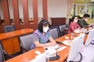ผู้บริหาร มรท. และผู้เกี่ยวข้อง ร่วมรับฟังการแจ้งผลการติดตาม ตรวจสอบฯ ปีงบประมาณ พ.ศ.2565 ระยะ 12 เดือน
