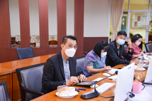 ผู้บริหาร มรท. และผู้เกี่ยวข้อง ร่วมรับฟังการแจ้งผลการติดตาม ตรวจสอบฯ ปีงบประมาณ พ.ศ.2565 ระยะ 12 เดือน