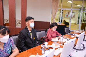 ผู้บริหาร มรท. และผู้เกี่ยวข้อง ร่วมรับฟังการแจ้งผลการติดตาม ตรวจสอบฯ ปีงบประมาณ พ.ศ.2565 ระยะ 12 เดือน