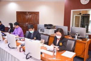 ผู้บริหาร มรท. และผู้เกี่ยวข้อง ร่วมรับฟังการแจ้งผลการติดตาม ตรวจสอบฯ ปีงบประมาณ พ.ศ.2565 ระยะ 12 เดือน