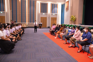 คณะครุศาสตร์จัดโครงการพัฒนาคุณธรรมจริยธรรมและปัจฉิมนิเทศนักศึกษา