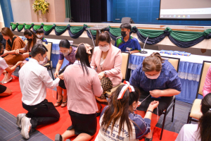 คณะครุศาสตร์จัดโครงการพัฒนาคุณธรรมจริยธรรมและปัจฉิมนิเทศนักศึกษา