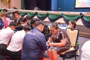คณะครุศาสตร์จัดโครงการพัฒนาคุณธรรมจริยธรรมและปัจฉิมนิเทศนักศึกษา