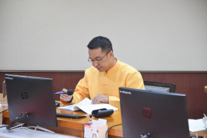 การประชุมคณะทำงานทบทวนวิเคราะห์โครงสร้างการแบ่งส่วนราชการภายในและการวิเคราะห์กรอบอัตรากำลังบุคลากร สังกัด มรท.ฯ ครั้งที่ 1/66