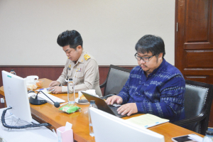 การประชุมคณะทำงานทบทวนวิเคราะห์โครงสร้างการแบ่งส่วนราชการภายในและการวิเคราะห์กรอบอัตรากำลังบุคลากร สังกัด มรท.ฯ ครั้งที่ 1/66