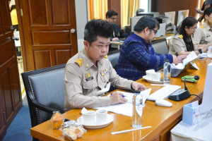 การประชุมคณะทำงานทบทวนวิเคราะห์โครงสร้างการแบ่งส่วนราชการภายในและการวิเคราะห์กรอบอัตรากำลังบุคลากร สังกัด มรท.ฯ ครั้งที่ 1/66