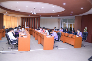การประชุม คกก.ดำเนินการจัดงานทำบุญกลางบ้าน สืบสานประเพณีสงกรานต์เทพสตรี 66
