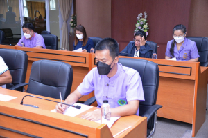 การประชุม คกก.ดำเนินการจัดงานทำบุญกลางบ้าน สืบสานประเพณีสงกรานต์เทพสตรี 66