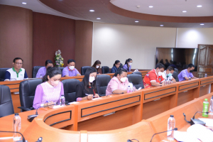 การประชุม คกก.ดำเนินการจัดงานทำบุญกลางบ้าน สืบสานประเพณีสงกรานต์เทพสตรี 66