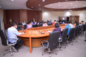 การประชุม คกก.ดำเนินการจัดงานทำบุญกลางบ้าน สืบสานประเพณีสงกรานต์เทพสตรี 66