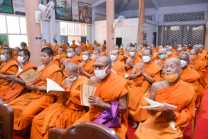 มรท. ร่วมพิธีเจริญพระพุทธมนต์เฉลิมพระเกียรติ พระบาทสมเด็จพระเจ้าอยู่หัว สมเด็จพระนางเจ้าสิริกิติ์ พระบรมราชินีนาถ พระบรมราชชนนีพันปีหลวง และสมเด็จพระนางเจ้าฯ พระบรมราชินี ครั้งที่ 2