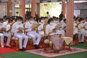 มรท. ร่วมพิธีเจริญพระพุทธมนต์เฉลิมพระเกียรติ พระบาทสมเด็จพระเจ้าอยู่หัว สมเด็จพระนางเจ้าสิริกิติ์ พระบรมราชินีนาถ พระบรมราชชนนีพันปีหลวง และสมเด็จพระนางเจ้าฯ พระบรมราชินี ครั้งที่ 2