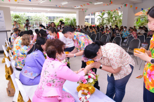 วจก. จัดกิจกรรมสืบสานประเพณีวันสงกรานต์และสานสัมพันธ์พี่น้องวิทยาการจัดการ