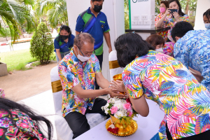วจก. จัดกิจกรรมสืบสานประเพณีวันสงกรานต์และสานสัมพันธ์พี่น้องวิทยาการจัดการ