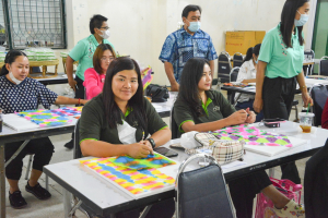 สำนักศิลปะและวัฒนธรรม ร่วมกับ กองทุนส่งเสริมงานวัฒนธรรม จัดอบรมแนวทางการสร้างสรรค์ผลงานสำหรับครูศิลปะ นวการลากและระบาย