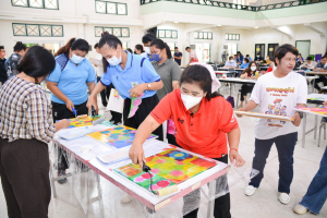 สำนักศิลปะและวัฒนธรรม ร่วมกับ กองทุนส่งเสริมงานวัฒนธรรม จัดอบรมแนวทางการสร้างสรรค์ผลงานสำหรับครูศิลปะ นวการลากและระบาย