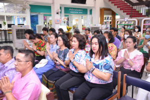 สำนักวิทยบริการฯ จัดพิธีทำบุญสืบสานประเพณีสงกรานต์ปีใหม่ไทย