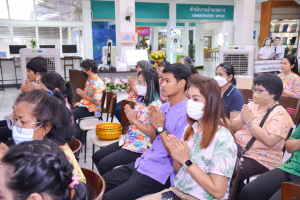 สำนักวิทยบริการฯ จัดพิธีทำบุญสืบสานประเพณีสงกรานต์ปีใหม่ไทย