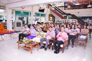 สำนักวิทยบริการฯ จัดพิธีทำบุญสืบสานประเพณีสงกรานต์ปีใหม่ไทย