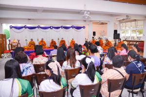 สำนักวิทยบริการฯ จัดพิธีทำบุญสืบสานประเพณีสงกรานต์ปีใหม่ไทย