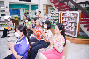 สำนักวิทยบริการฯ จัดพิธีทำบุญสืบสานประเพณีสงกรานต์ปีใหม่ไทย