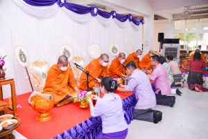 สำนักวิทยบริการฯ จัดพิธีทำบุญสืบสานประเพณีสงกรานต์ปีใหม่ไทย