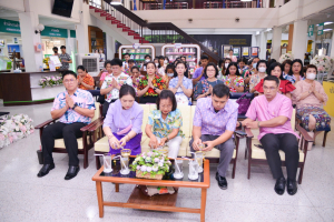 สำนักวิทยบริการฯ จัดพิธีทำบุญสืบสานประเพณีสงกรานต์ปีใหม่ไทย