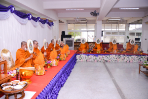 สำนักวิทยบริการฯ จัดพิธีทำบุญสืบสานประเพณีสงกรานต์ปีใหม่ไทย