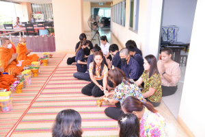 คณะเทคโนโลยีอุตสาหกรรม จัดพิธีทำบุญสงกรานต์ สืบสานประเพณีไทย