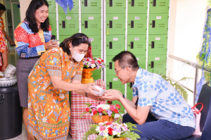 คณะเทคโนโลยีอุตสาหกรรม จัดพิธีทำบุญสงกรานต์ สืบสานประเพณีไทย