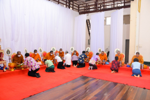 คณะวิทยาศาสตร์ฯ จัดพิธีทำบุญประจำปี สืบสานวัฒนธรรมไทยประเพณีวันสงกรานต์