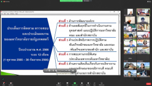 ผู้บริหาร มรท. และผู้เกี่ยวข้อง ร่วมรับฟังการแจ้งผลการติดตาม ตรวจสอบฯ ปีงบประมาณ พ.ศ.2566 ระยะ 6 เดือน