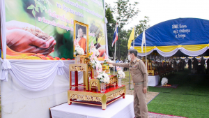 มรท. ร่วมพิธีเจริญพระพุทธมนต์และปลูกต้นไม้ ถวายเป็นพระกุศล ในโอกาสฉลองพระชนมายุ 8 รอบ สมเด็จพระสังฆราช