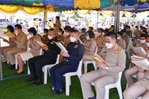มรท. ร่วมพิธีเจริญพระพุทธมนต์และปลูกต้นไม้ ถวายเป็นพระกุศล ในโอกาสฉลองพระชนมายุ 8 รอบ สมเด็จพระสังฆราช
