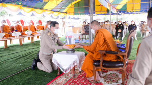 มรท. ร่วมพิธีเจริญพระพุทธมนต์และปลูกต้นไม้ ถวายเป็นพระกุศล ในโอกาสฉลองพระชนมายุ 8 รอบ สมเด็จพระสังฆราช