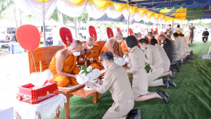 มรท. ร่วมพิธีเจริญพระพุทธมนต์และปลูกต้นไม้ ถวายเป็นพระกุศล ในโอกาสฉลองพระชนมายุ 8 รอบ สมเด็จพระสังฆราช