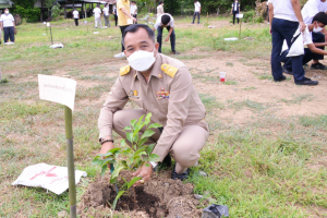 มรท. ร่วมพิธีเจริญพระพุทธมนต์และปลูกต้นไม้ ถวายเป็นพระกุศล ในโอกาสฉลองพระชนมายุ 8 รอบ สมเด็จพระสังฆราช